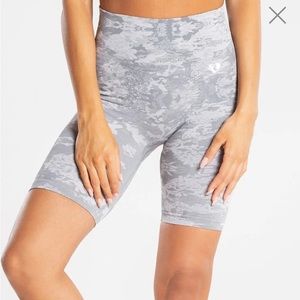 Women’s Best green and gray shorts